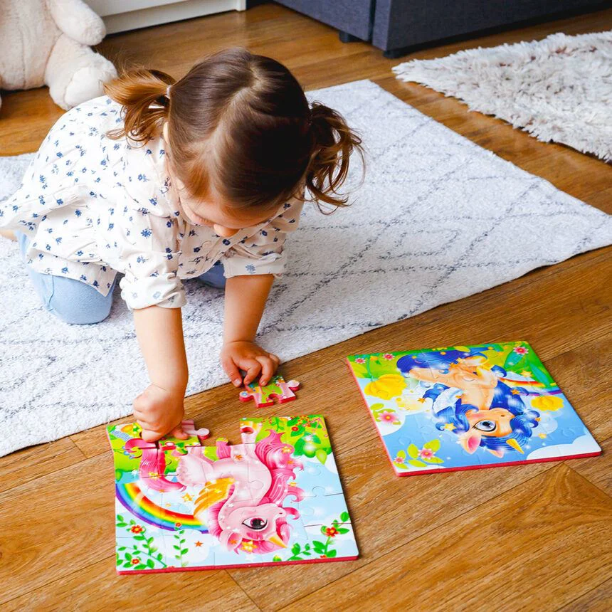 Puzzle moale Vladi Toys, Fisher Price, Unicorn, 25 piese foto