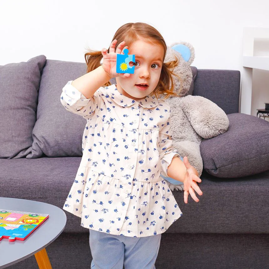 Puzzle moale Vladi Toys, Fisher Price, Orasul, 25 piese