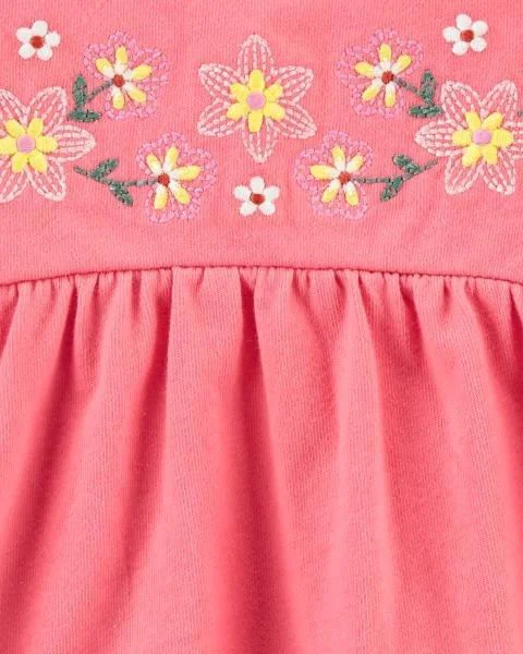 Carter's Set 3 piese Body, tricou si pantaloni scurti Flori foto