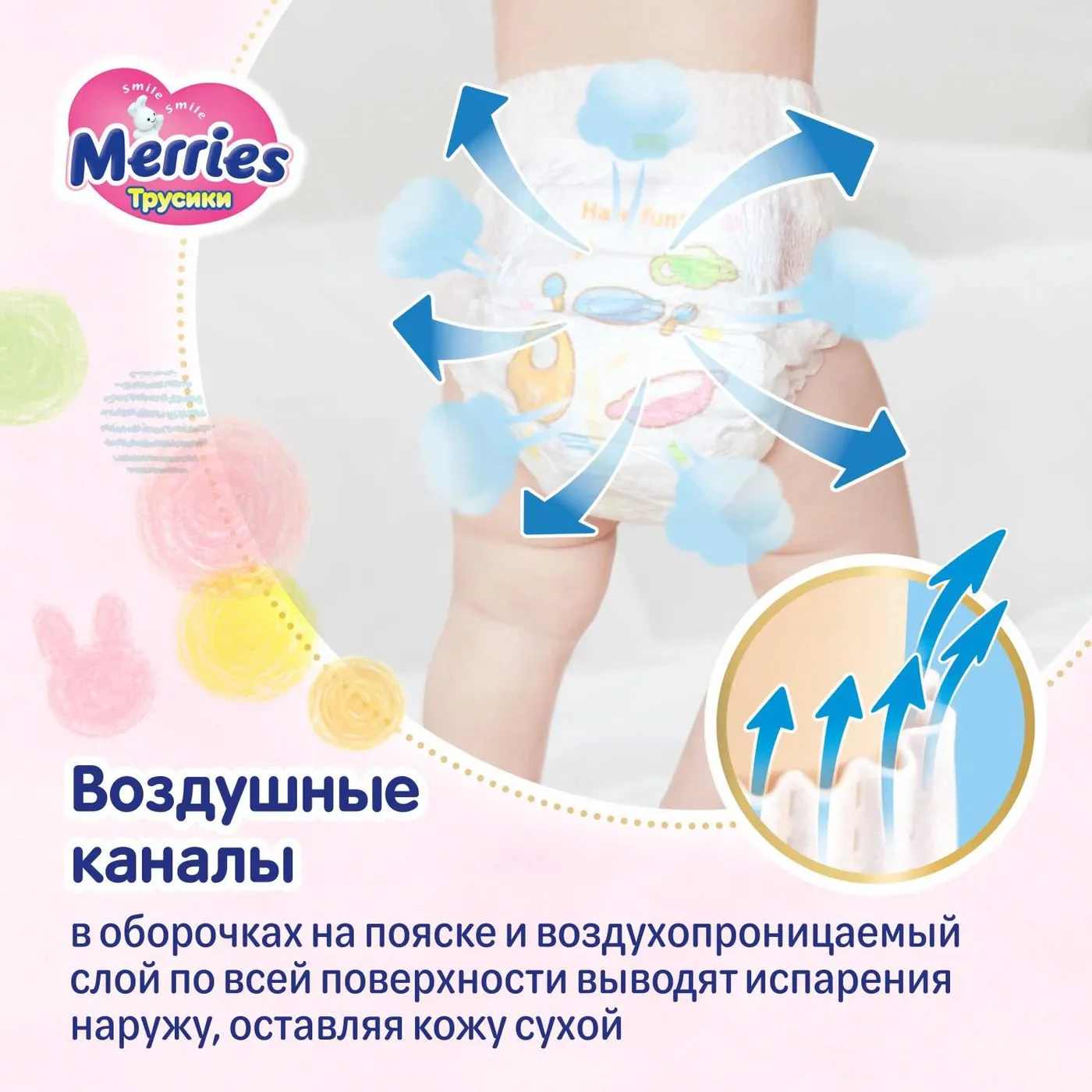 Трусики Merries размер XXL (15-28 кг), 26 шт.