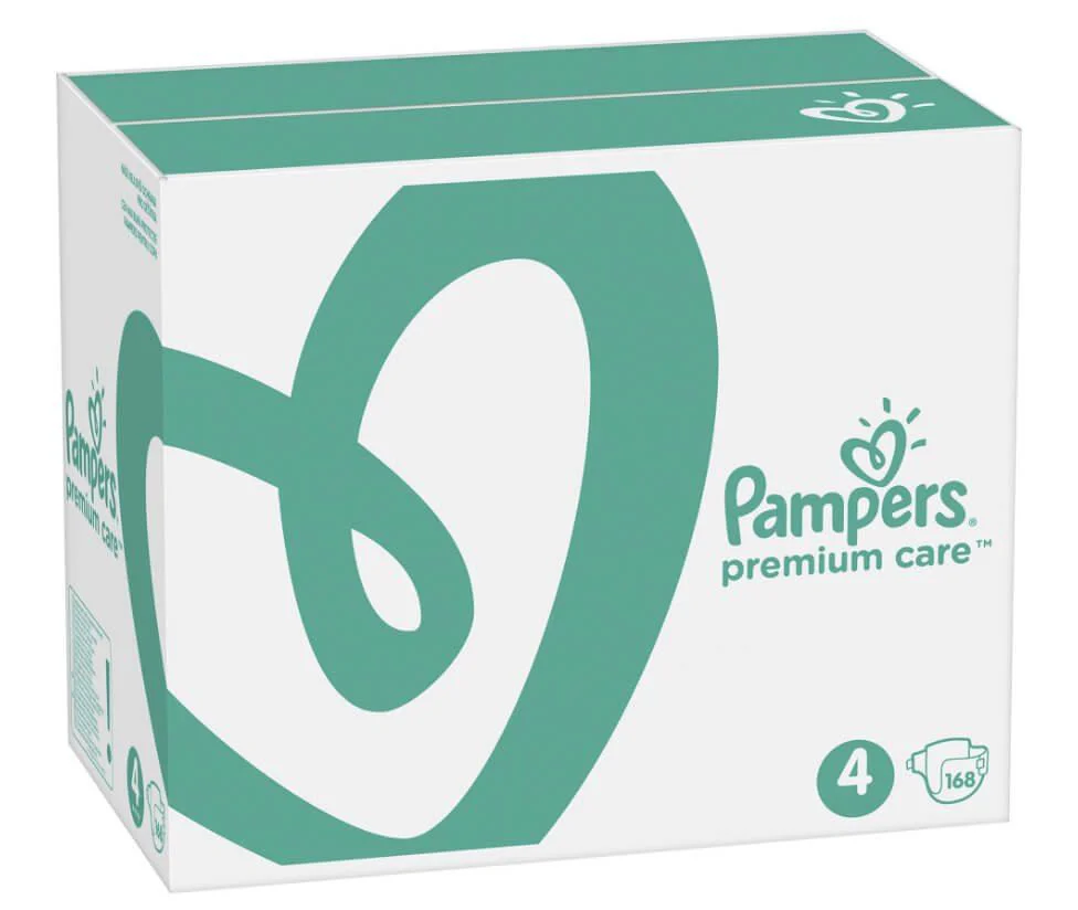 Подгузники Pampers Premium Care 4 XXL Box (9-14 кг), 168 шт. foto