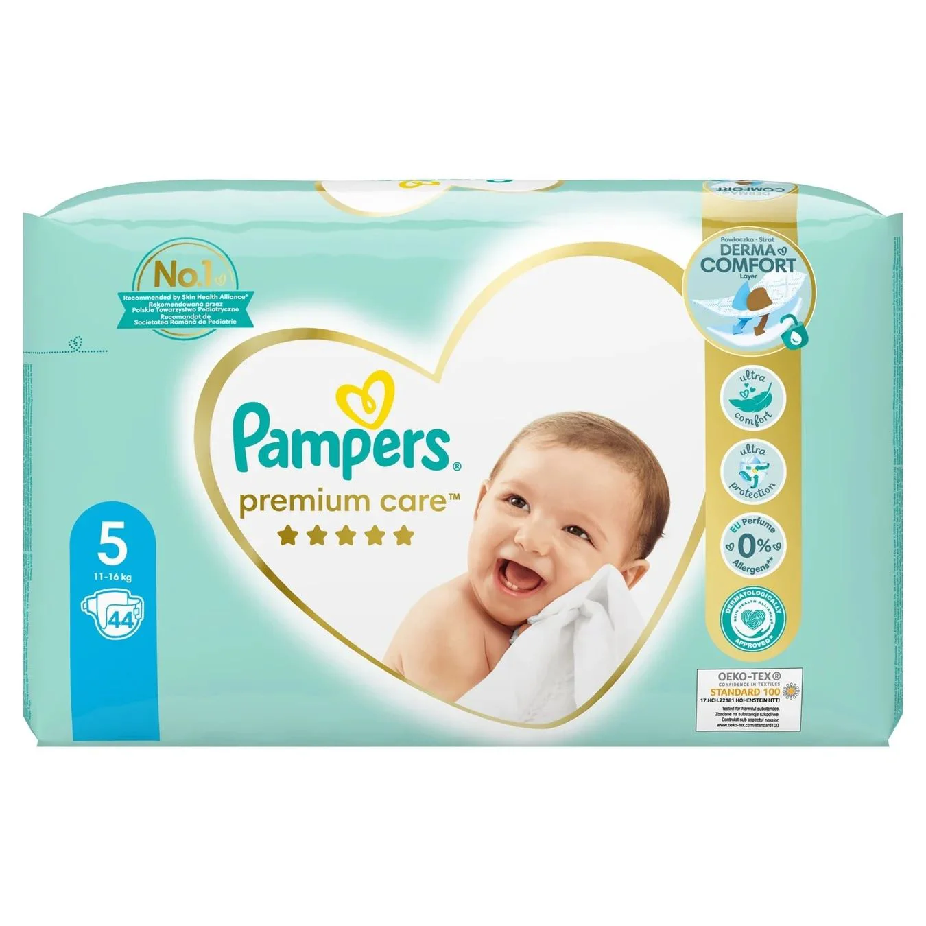 Scutece Pampers Premium Care 5 (11-16 kg), 44 buc.