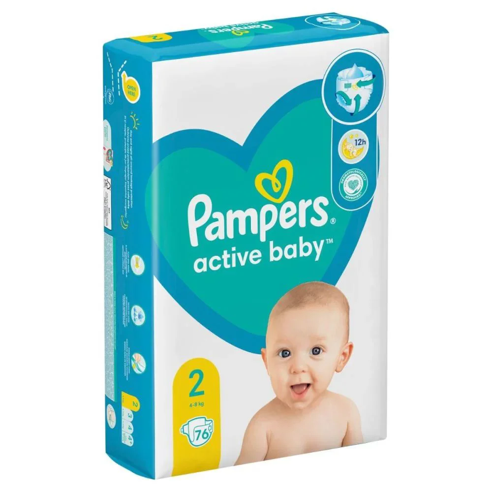 Scutece Pampers New Baby 2 Mini (4-8 kg), 76 buc. foto