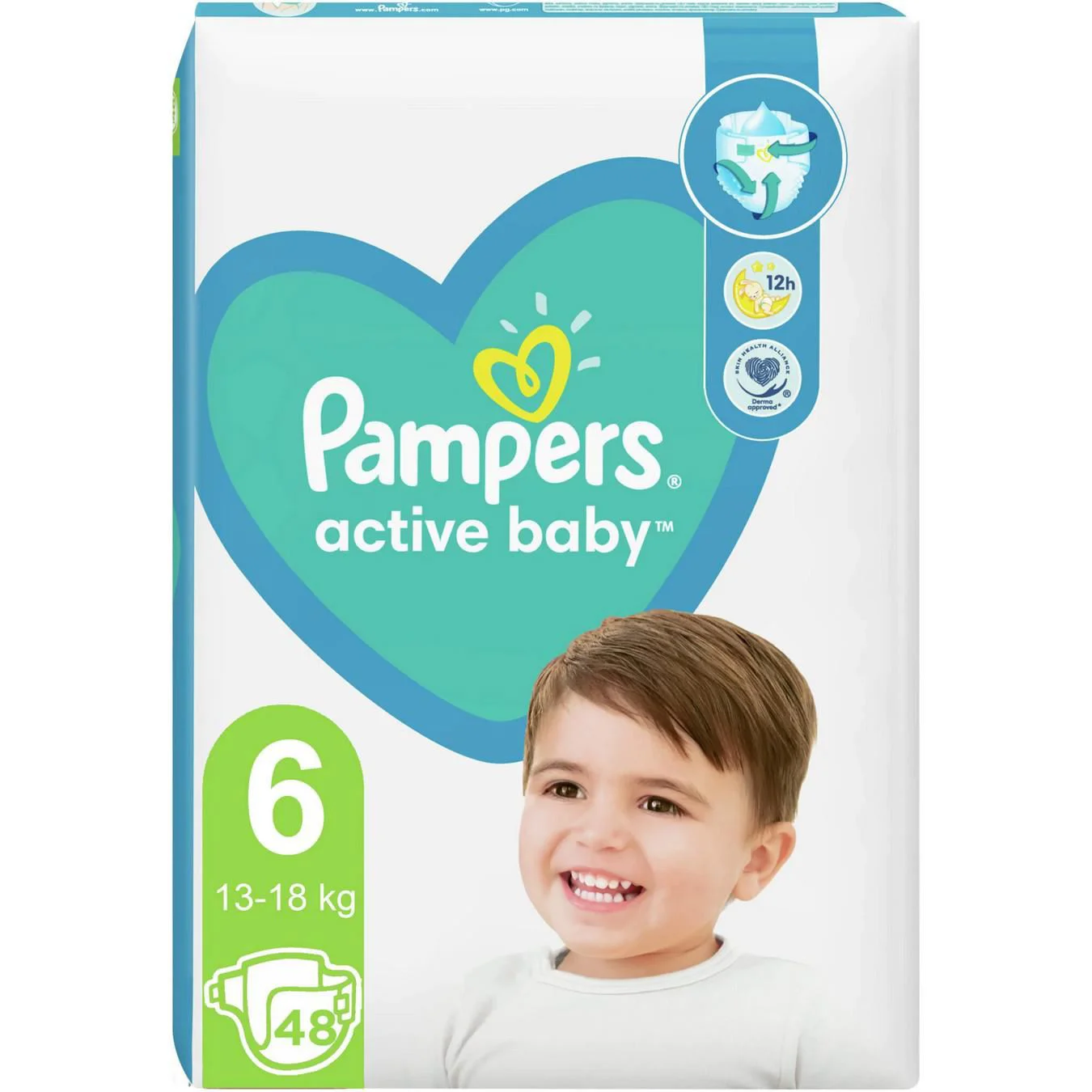 Scutece Pampers Active Baby 6 Extra Large (13-18 kg), 48 buc.