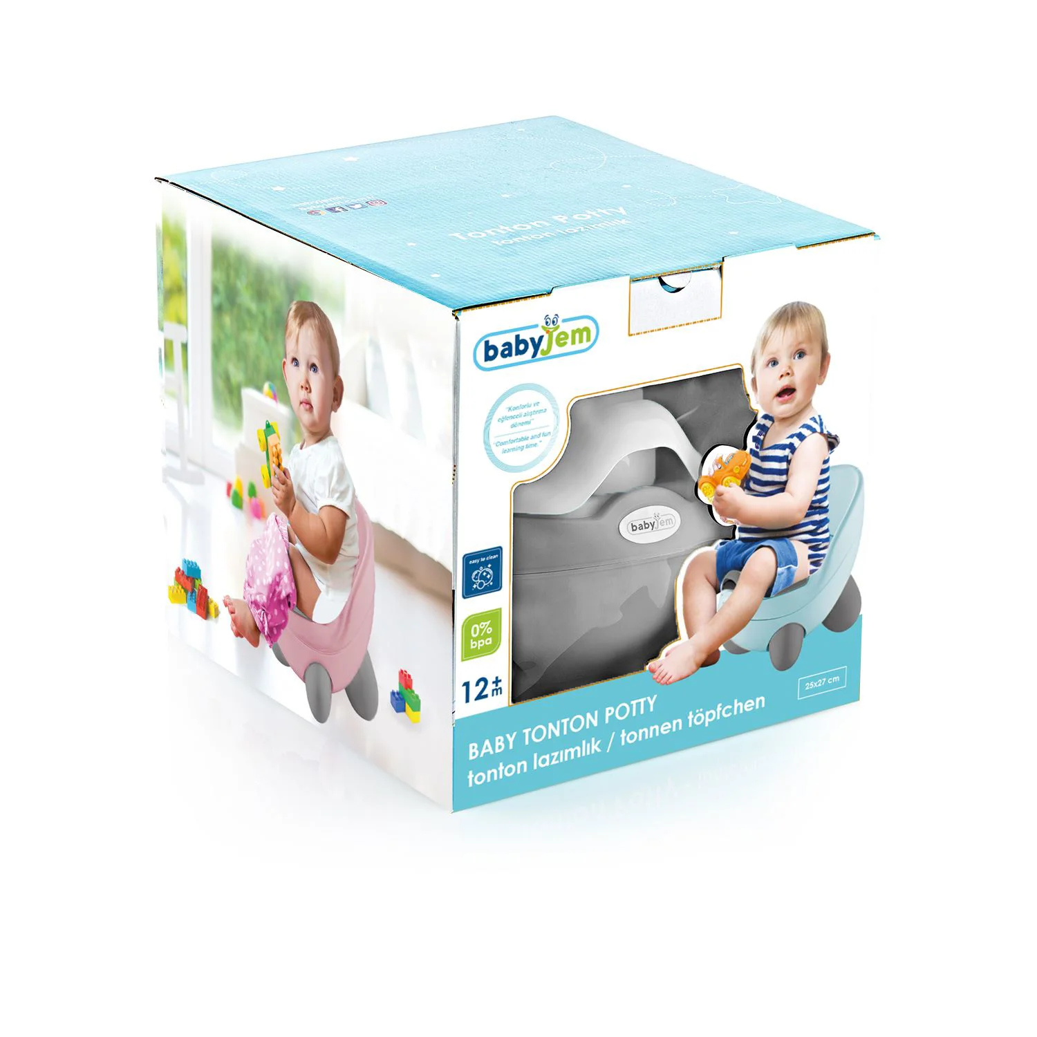 Горшок BabyJem Tonton White
