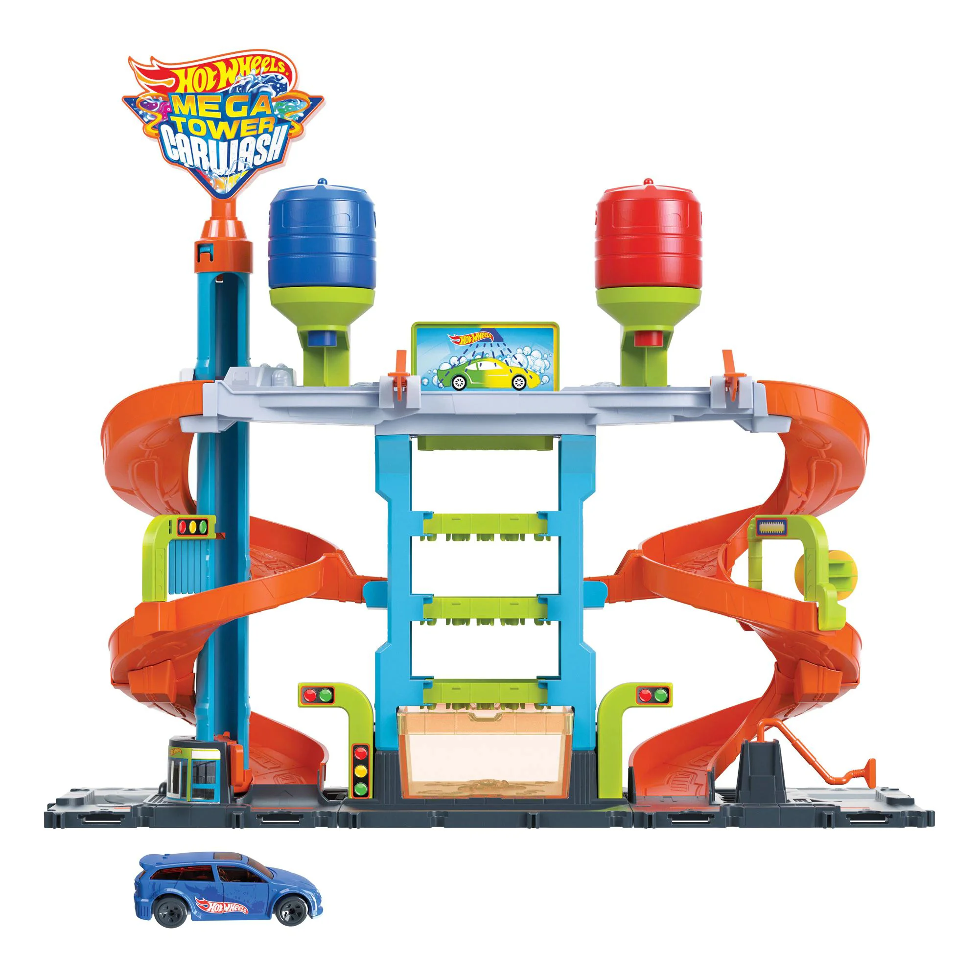 Set de joaca Hot Wheels Mega spalatorie