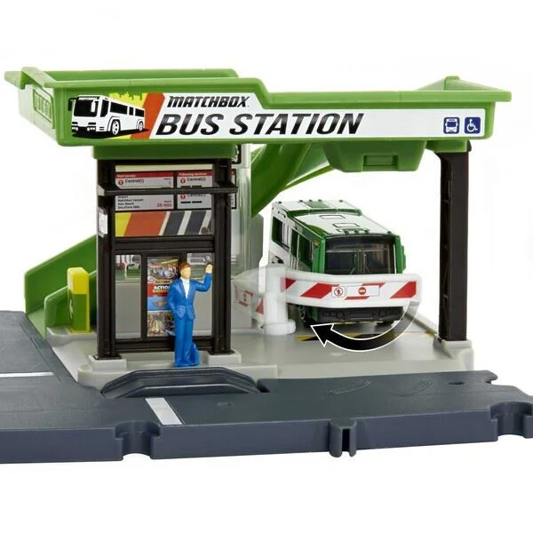 Set de joaca Hot Wheels Statie de autobus