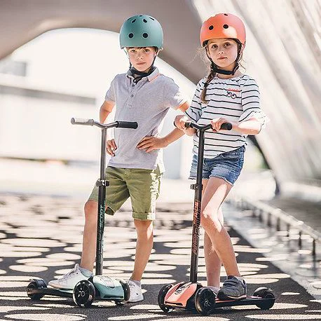 Cамокат cкладной Scoot & Ride HighwayKick K5 Led Peach foto