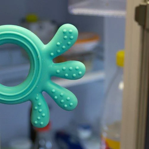 Masajor gingival BabyOno din silicon, Menta Octopus foto