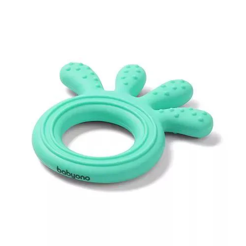 Masajor gingival BabyOno din silicon, Menta Octopus foto