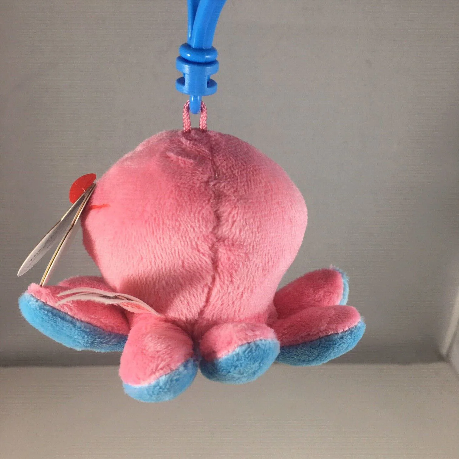 Jucarie breloc TY Beanie Boos, Caracatita coral Sheldon, 8,5 cm foto