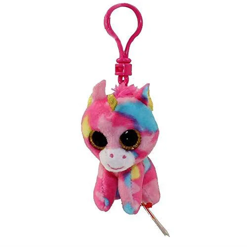 Jucarie breloc TY Beanie Boos, Unicorn Fantasia, 12 cm foto