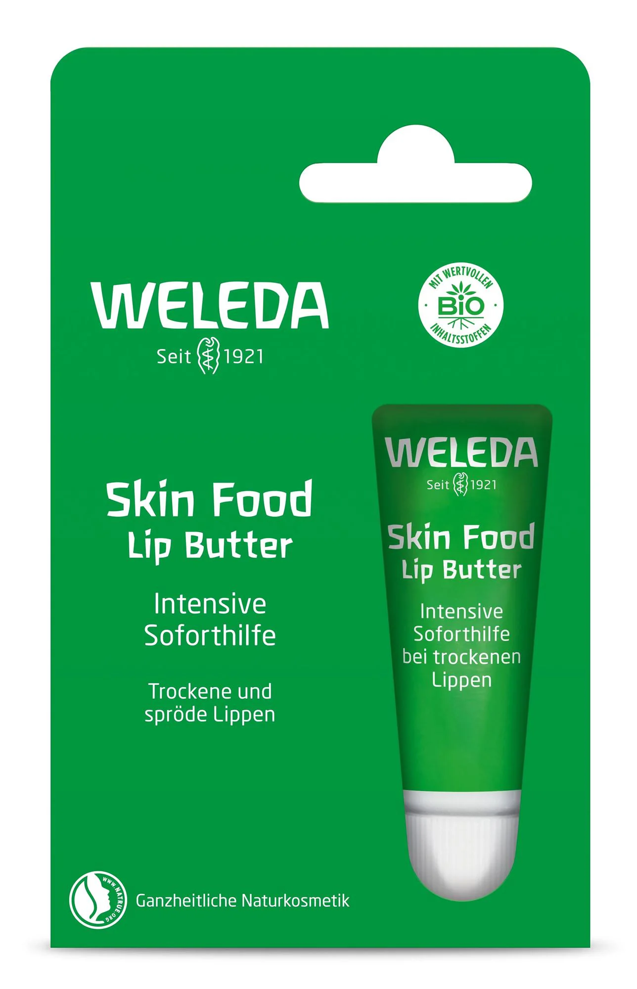 Balsam pentru buze uscate Weleda Skin Food, 8 ml