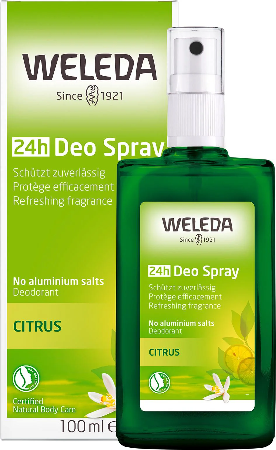 Deodorant Spray Weleda 24h Citrus, 100 ml