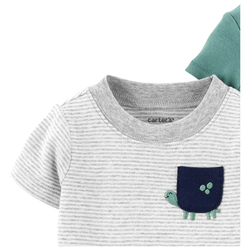 Carter's Set 3 piese Tricou, body & pantaloni scurti Testoasa foto
