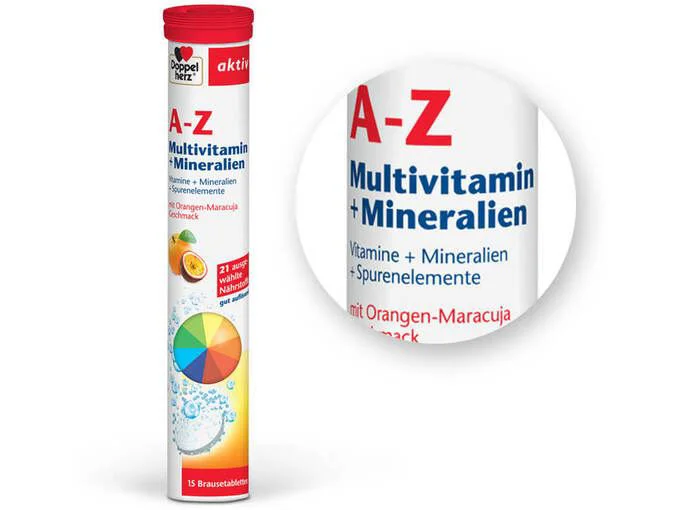 Supliment alimentar A-Z Multivitamine + Minerale Doppelherz, 15 tablete