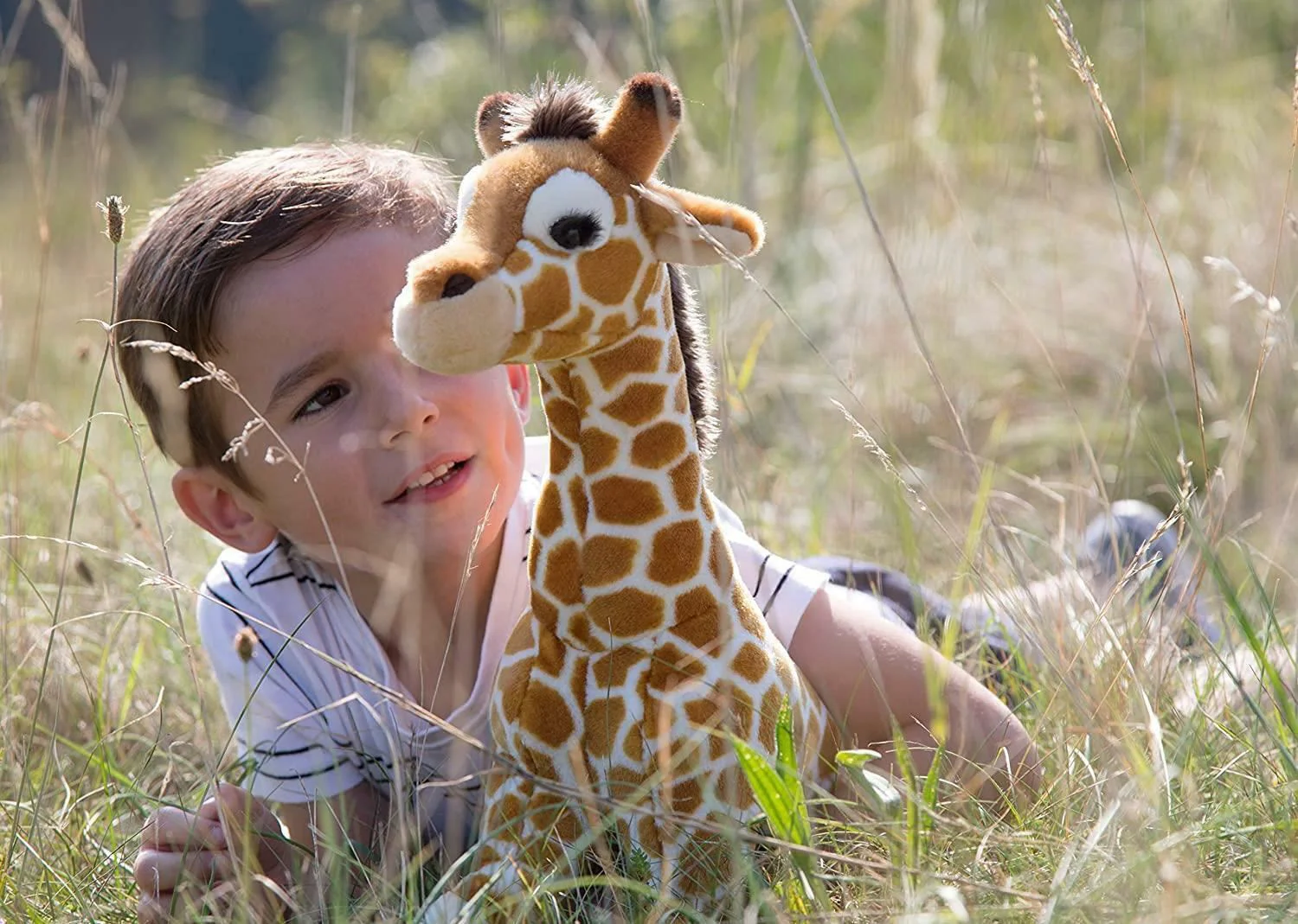 Jucarie de plus Keeleco Girafa, 40 cm foto
