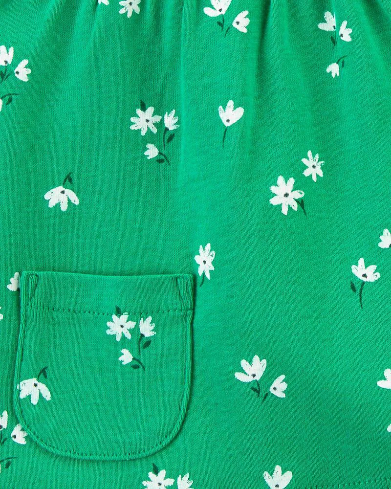 Carter's Set 3 piese Flori - body, tricou si pantaloni scurti foto