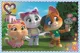 Puzzle Trefl Jocuri cu prietenii / Curcubeu, 44 pisicute, 60 piese foto