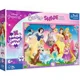 Puzzle Trefl Lumea roz al printeselor, 160 piese XL foto