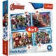 Puzzle Trefl 4 in 1 Razbunatorii curajosi foto