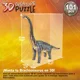 Puzzle Educa Braschiosaurus 3D, 101 piese foto