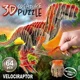 Puzzle Educa Velociraptor 3D Creatura, 64 piese