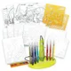Set de colorat DinosArt cu aerograful