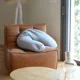Perna pentru gravide Beaba Big Flopsy Fleur de Coton Heather Grey, 170 cm foto