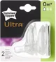 Соска силиконовая Tommee Tippee Ultra, медленный поток (0+ меc), 2 шт. foto