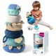 Piramida educativa moale BabyOno Dream Mill Albastru foto