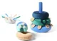 Piramida educativa moale BabyOno Dream Mill Albastru foto
