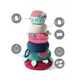 Piramida educativa moale BabyOno Dream Mill Roz foto