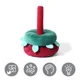 Piramida educativa moale BabyOno Dream Mill Roz foto