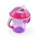 Cana cu nasuc din silicon BabyOno si sistem anti-varsare, roz,  180ml foto