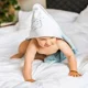 Банное полотенце для купания с капюшоном BabyOno синий, 85*85 см foto