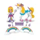 Set de joaca Dickie Uimitorul Trailer Unicorn, 40 cm foto