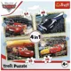 Puzzle Trefl 4in1 Masinute Disney 3, Ready! steady! go! foto