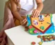 Joc de dezvoltare Vladi Toys cu siret si lipici, Casuta Prietenilor foto