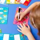 Joc educativ Vladi Toys Scrie si sterge cu marker, Alfabetul Englez foto
