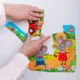 Puzzle magnetic Vladi Toys Soriceii, 16 piese