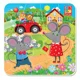 Puzzle magnetic Vladi Toys Soriceii, 16 piese