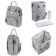 Rucsac de infasat Beaba Wellington Heather Grey foto