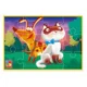 Puzzle moale Vladi Toys Motanul si Cainele, A5, 12 piese