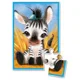 Puzzle moale Vladi Toys Zebra, A5, 12 piese