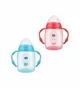 Canuta cu manere si adaptor din silicon WeeBaby (6+ luni), 250 ml foto