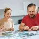 Puzzle Trefl Harta fizica a lumii, 1000 piese foto