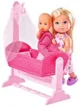 Set de joc Simba Evi Doll Cradle Steffi Love, 2 modele