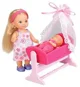 Set de joc Simba Evi Doll Cradle Steffi Love, 2 modele