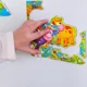 Puzzle magnetic Vladi Toys Vacuta si vitelul, 17 piese